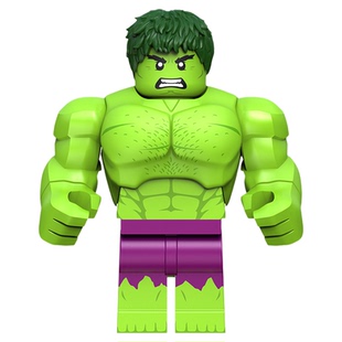 中国积木漫威超级英雄系列绿巨人冬兵美国队长益智拼装积木小玩具