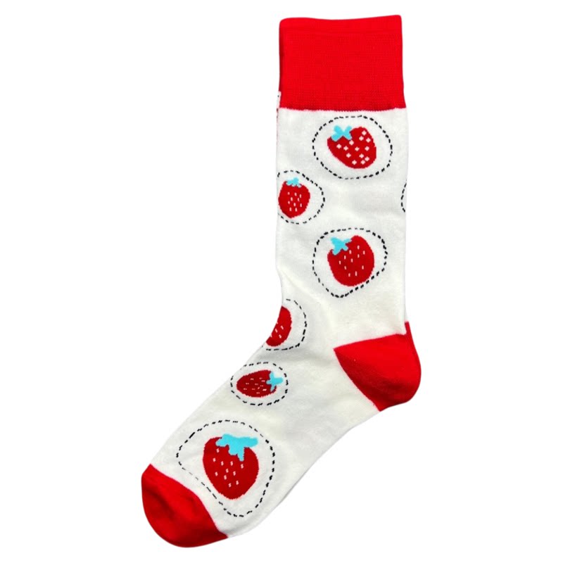 happysocks袜子女士中筒卡通潮袜