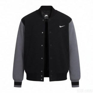 Nike耐克女秋冬纯棉防风保暖薄绒休闲外套个性百搭夹克新品棒球服
