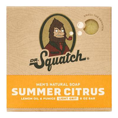 Dr. Squatch-夏日柑橘香 轻度磨砂去角质保湿男士香皂沐浴皂140g
