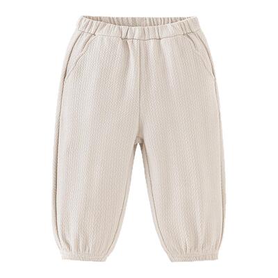 迷你巴拉女童春立体提花甜美裤子