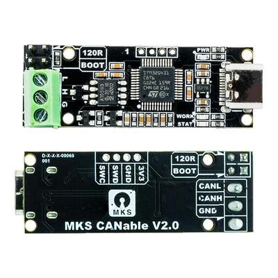 Makerbase CANable 2.0 CAN分析仪USB转CAN适配器 USBCAN 分析仪