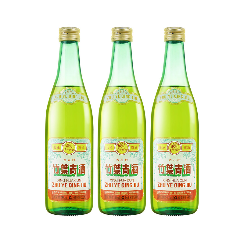45度传承竹叶青500mL*3瓶