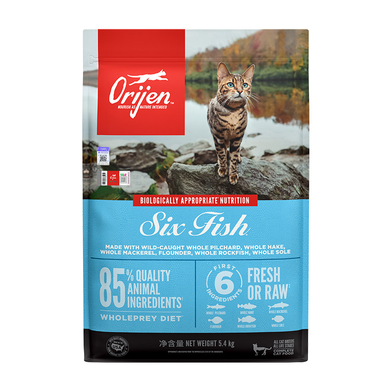 orijen渴望六种鱼猫粮