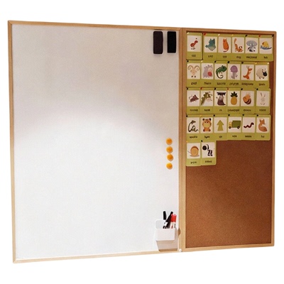 齐富家用白板组合软木板图钉板