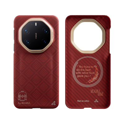 妈妈织的红毛衣适用华为手机壳