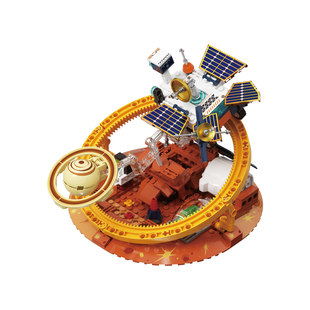 JAKI佳奇积木破晓太阳能探测车玩具高级黑科技10岁以上组装摆件12