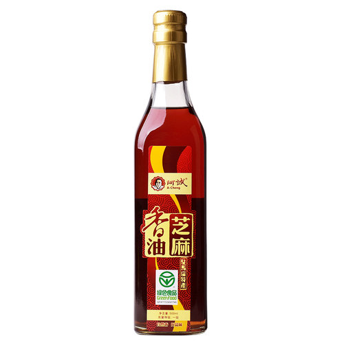 阿诚纯芝麻香油河南驻马店特产芝麻油凉拌菜油火锅蘸料500ml
