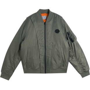 准者里夫斯同款运动棉服男秋冬季防寒保暖立领飞行服短款加绒外套