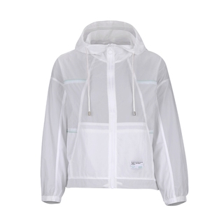 马天奴2025夏季新款纯色抽绳连帽外套拉链轻薄上衣时尚休闲百搭女