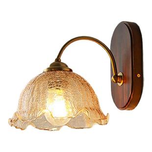 走廊过道灯美式复古法式玻璃中式客厅床头主卧室内高级楼梯壁灯