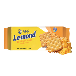 【自营】马来西亚进口茱蒂丝芝士乳酪奶酪味夹心饼干咸味休闲零食