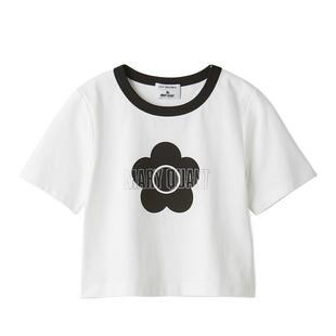 LILY BROWN2025秋冬新品MARY QUANT圆领印花短袖T恤LWCT254006