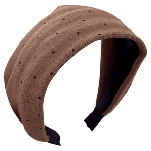 韩系ins风波点宽边发箍女款百搭气质高级感头箍日常外戴发卡头饰