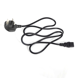 英规BS认证三芯0.75/1.0/1.5平方标准纯铜电源线c13品字尾插头线