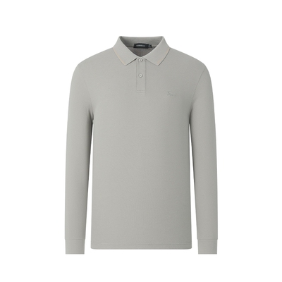 杉杉100%纯棉透气男士长袖t恤