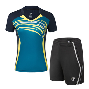 羽毛球服套装韩版男女新款短袖上衣印花网球乒乓球运动服速干定制