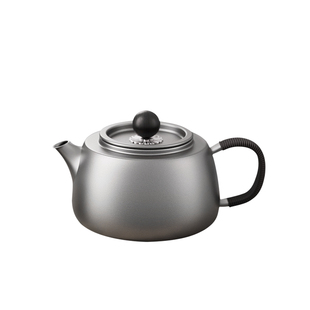 TILIVING钛立维纯钛茶壶泡茶壶仿银壶单人功夫茶具红茶家用小号