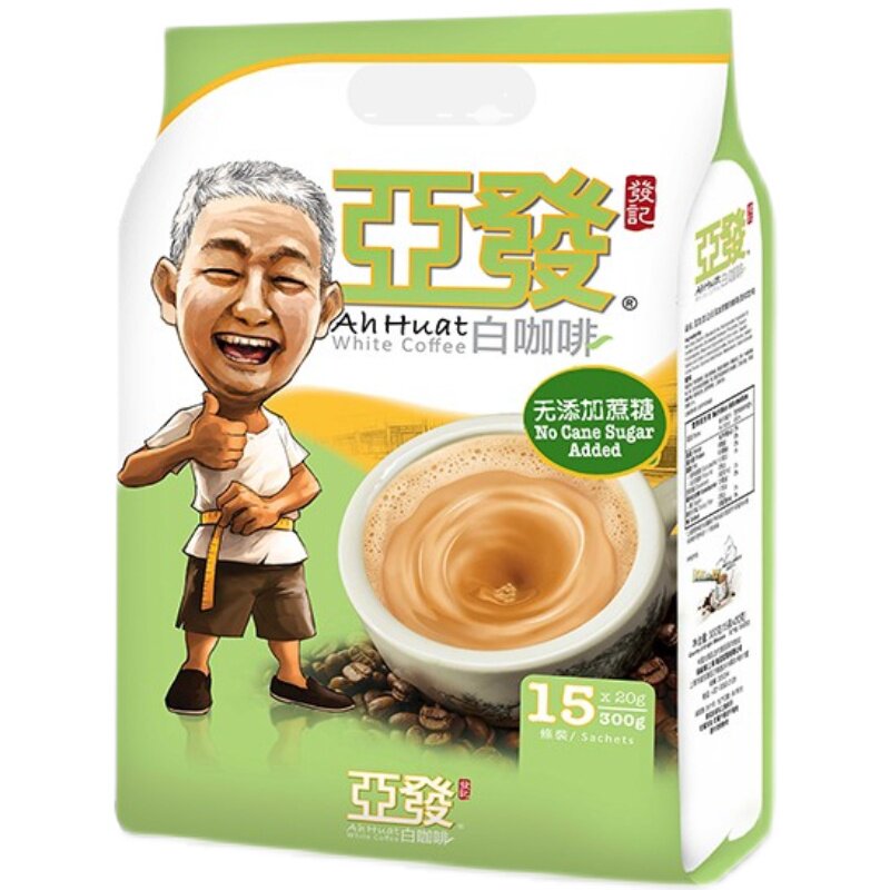 亚发无糖二合一白咖啡速溶条装