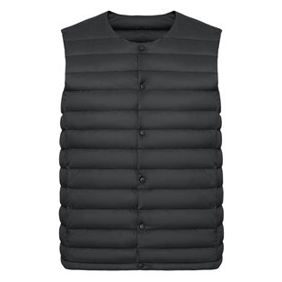 鸭鸭羽绒服新款轻薄男士无领羽绒马甲修身保暖时尚男款羽绒内搭