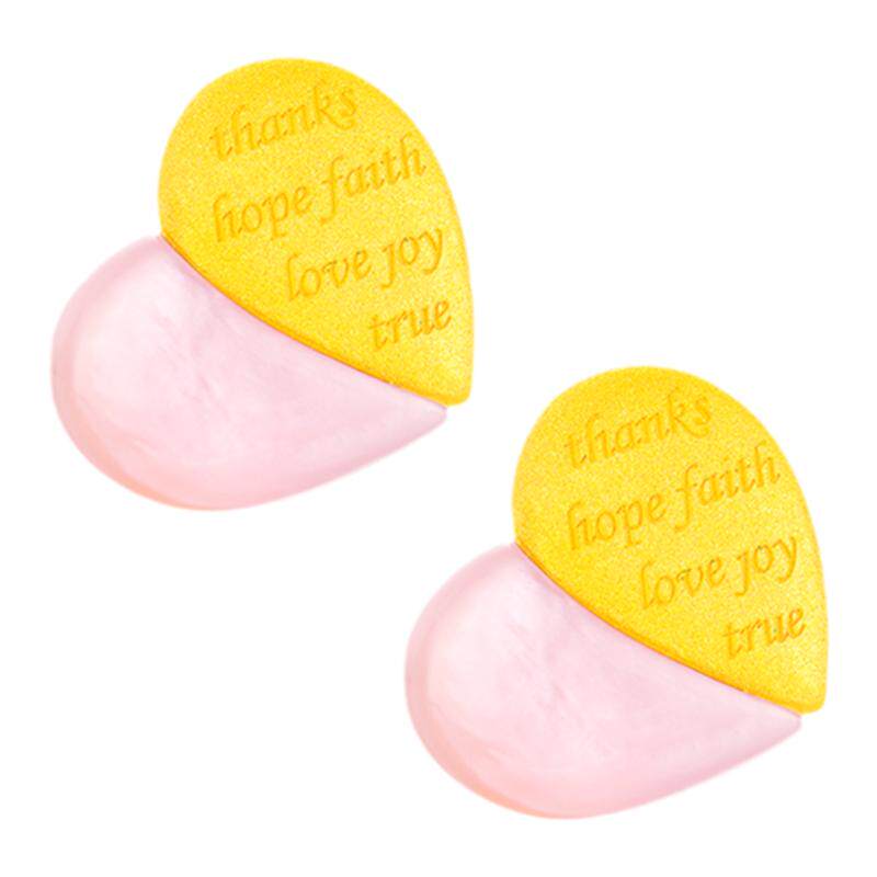 justgold镇金店乐言足金黄金耳钉