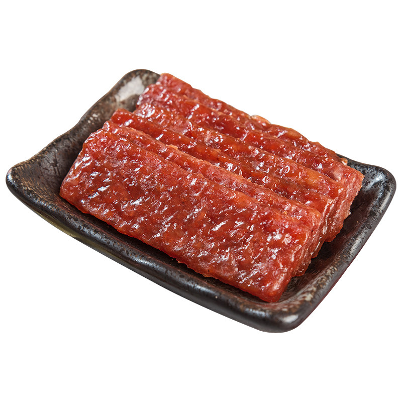 富崎乐脆猪肉脯沙嗲碎片36g单独小包装黑椒五香味肉干办公小零食