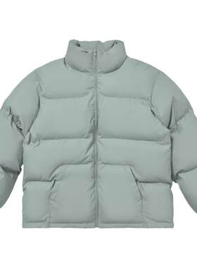 个性肩部刺绣面包棉服秋冬保暖男