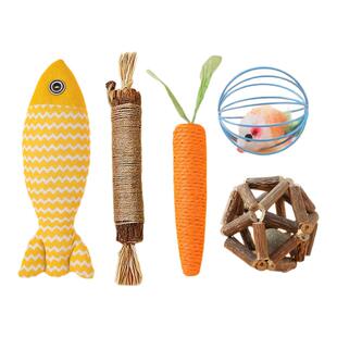 猫玩具自嗨解闷逗猫互动猫咪薄荷球鱼小老鼠木天蓼磨牙棒小猫用品