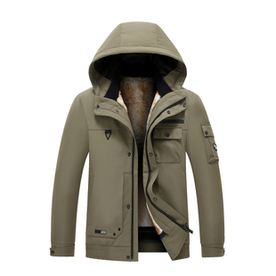 冬季男装可拆卸貂皮内胆派克服海宁水貂皮毛一体整貂工装户外夹克