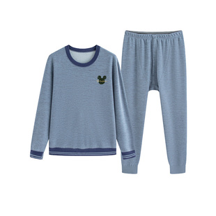 青少年保暖内衣男士加绒加厚初高中学生防寒冬季打底秋衣秋裤套装