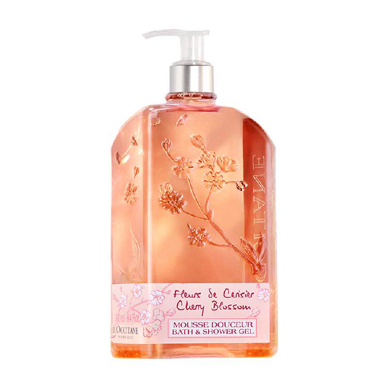 Loccitane/欧舒丹甜蜜樱花沐浴啫喱500ml沐浴露清洁保湿持久留香