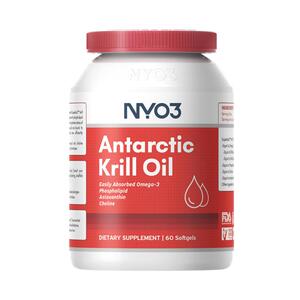 NYO3挪威品牌纯南极磷虾油呵护营养心血管高纯度60粒Omega3中老年