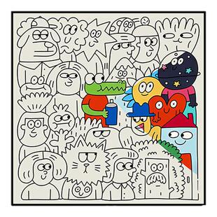 现代抽象民宿酒店样板间卧室床头挂画客厅装饰画小众艺术壁画定制