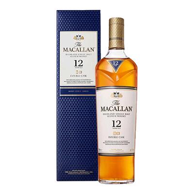 MACALLAN/麦卡伦12年蓝钻双桶700ML苏格兰单一麦芽威士忌进口洋酒