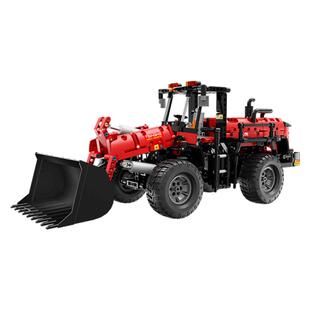 ONEBOT工程装载机翻斗车装载车男孩拼装积木模型玩具儿童节礼物