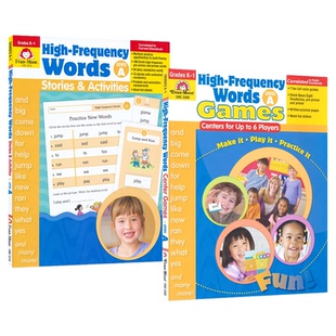 Evan-Moor High-Frequency Words Stories & Activities Level A K-1 美国加州教辅 英语高频词练习册 故事和活动 Level A K-1