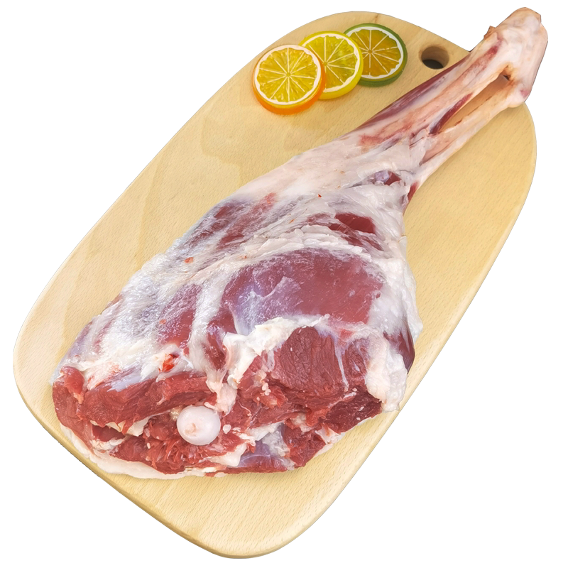 羊腿新鲜4斤整只宁夏盐池滩羊肉生羊腿烤羊腿烧烤食材羔羊腿年货