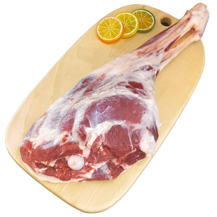 羊腿新鲜4斤整只宁夏盐池滩羊肉生羊腿烤羊腿烧烤食材羔羊腿年货