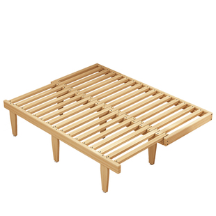 可抽拉飘窗台伸缩床架卧室书房改造一体衔接拼接可折叠飘窗床