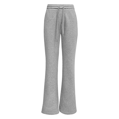 2024冬季新款休闲加厚加绒微喇裤