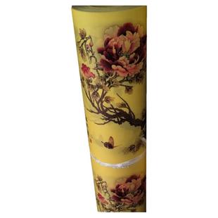 羊皮纸灯罩材料PVC胶片国画透光纸灯箱吊顶花格装修彩色中式风格