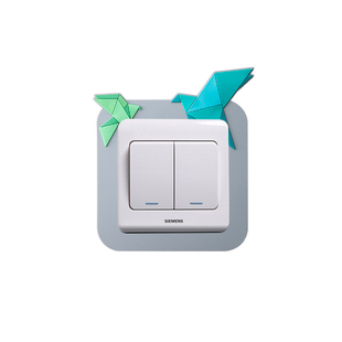 千纸鹤开关边框套创意插座装饰框墙贴硅胶保护套现代简约遮丑神器