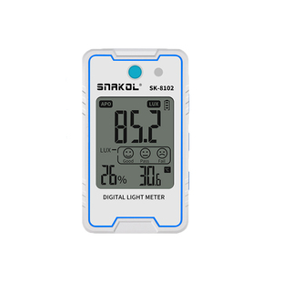 斯耐科迷你照度计SK-8102大量程高精度笑脸评价频闪测试锂电直充