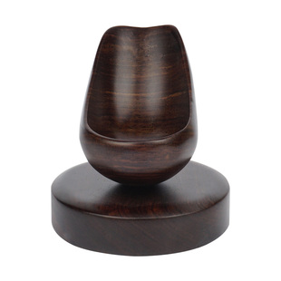 实木烟斗架座正品烟斗斗架勺型黑檀木底座创意单烟斗石楠支架配件