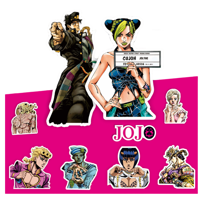 JOJO的奇妙冒险贴纸星尘斗士不灭钻石飙马野郎周边动漫防水贴画