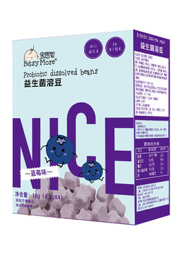 宝思加益生菌+益生元溶豆生牛乳