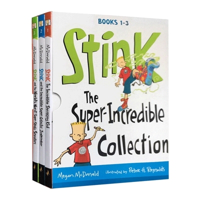 英文原版 Stink The Super Incredible Collection Books 1-3 小朱迪姐弟篇Stink1-3册盒装 英文版