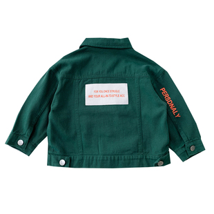 男童春装牛仔外套2026新款儿童韩版酷帅夹克衫男孩洋气春秋上衣潮