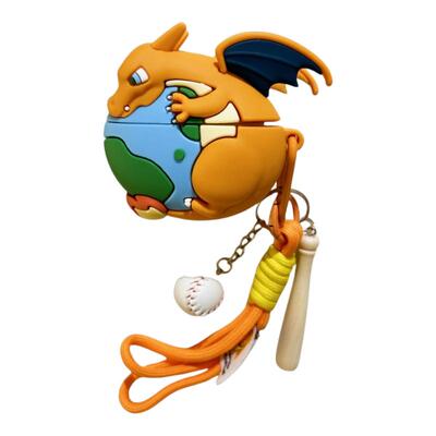 适用于华为freebuds7i耳机保护套6i地球上投喷火龙苹果airpodspro3保护壳新freeclip2耳夹硅胶软壳pro4代防摔