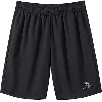 骆驼男装速干运动短裤男2025新款夏季薄款透气宽松梭织五分短裤子